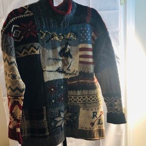 Polo Ralph Lauren Mens Vintage 90s Wool sweater